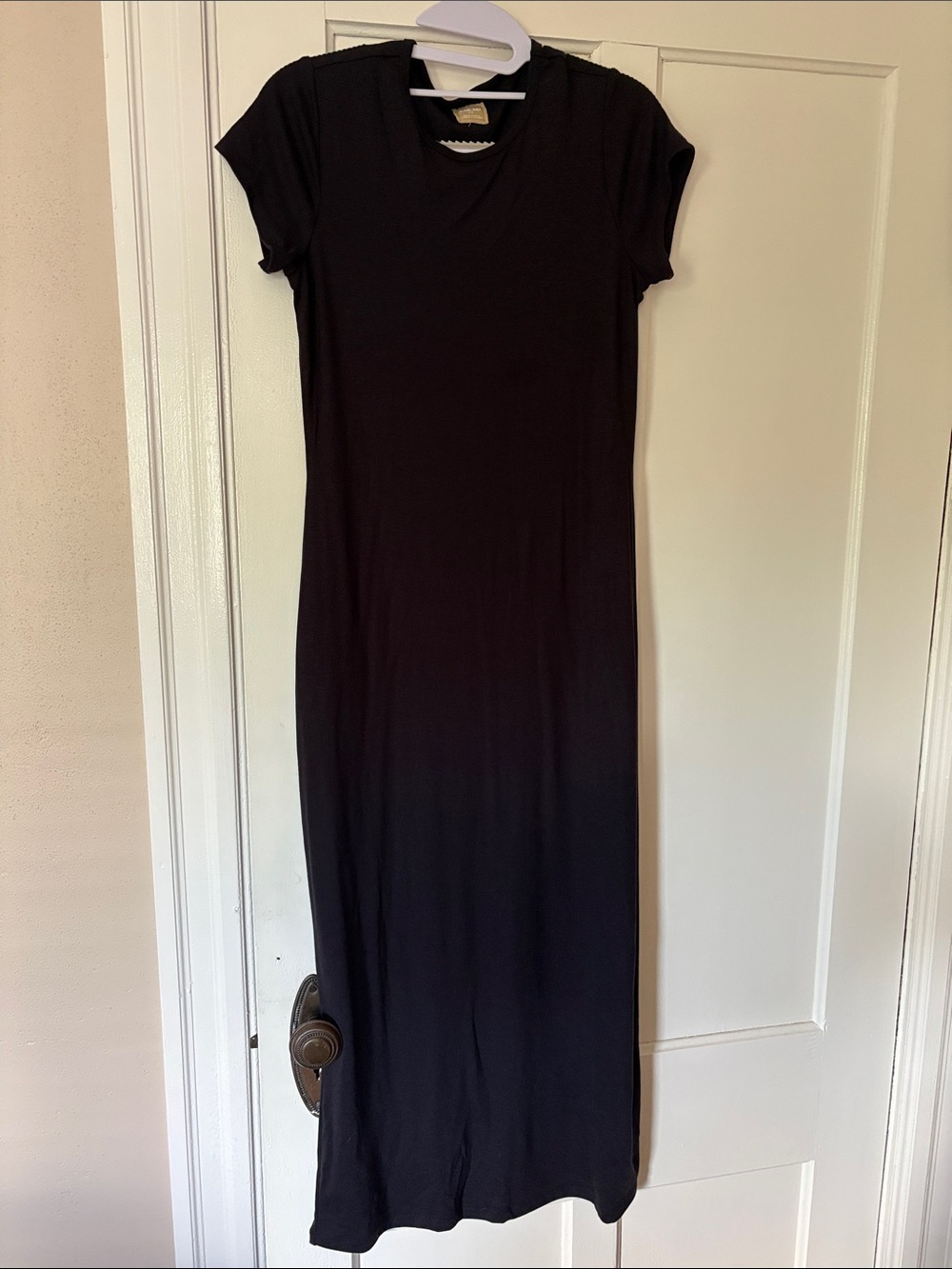 Free est Women's Black Short-Sleeve Maxi Dress , S-P, NWOT
